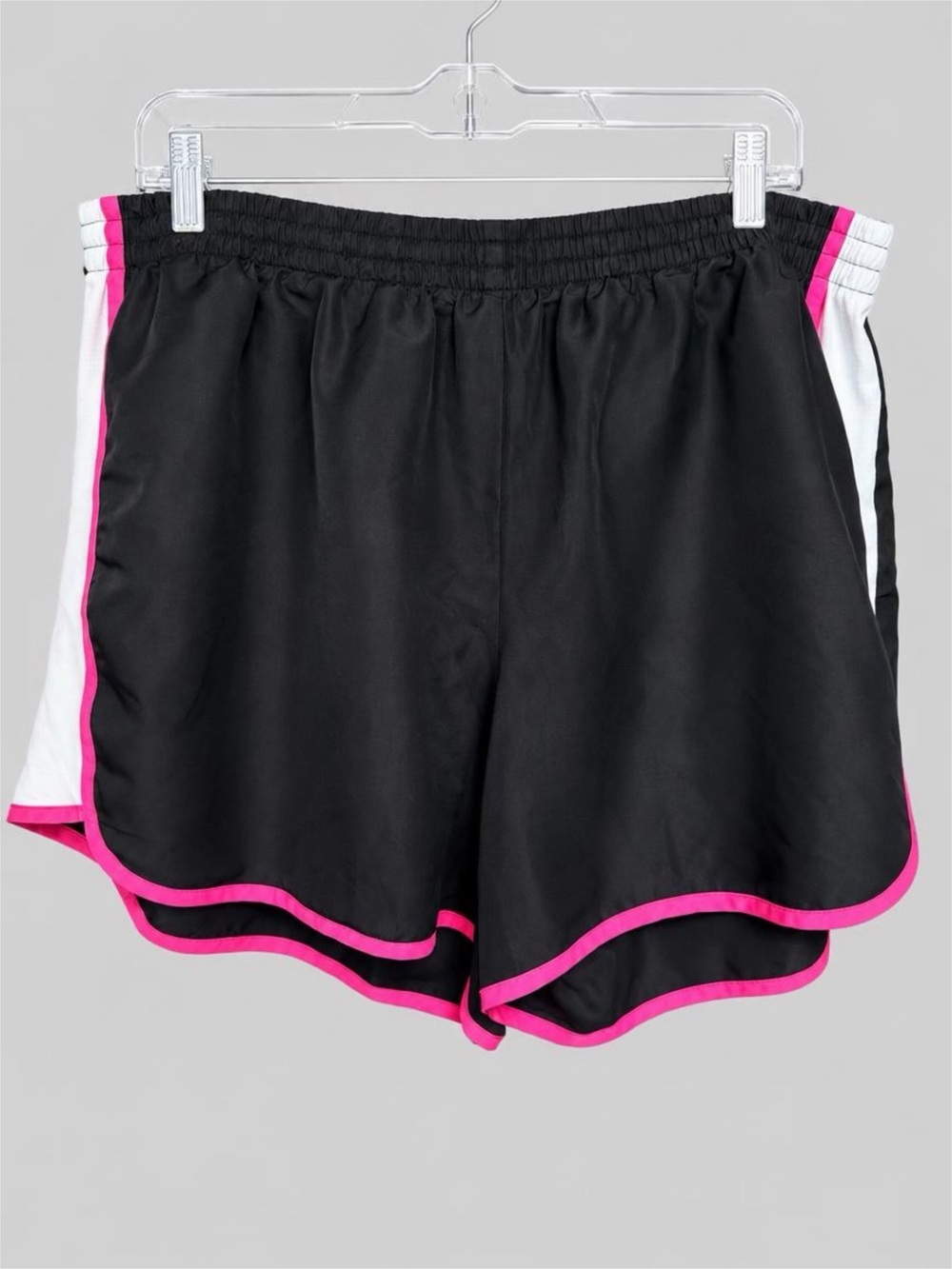Athletic Black Shorts with Pink Trim - Women's Activewear 3X